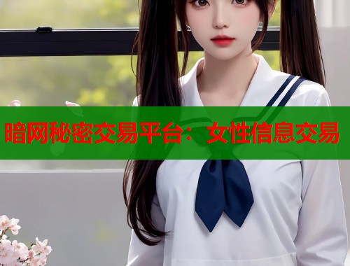 暗网秘密交易平台：女性信息交易