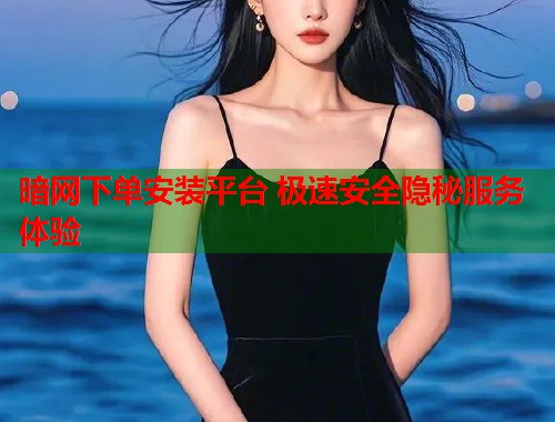 暗网下单安装平台 极速安全隐秘服务体验