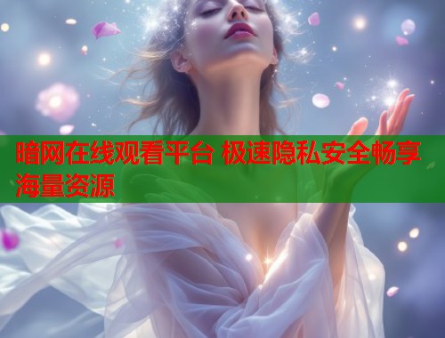 暗网在线观看平台 极速隐私安全畅享海量资源