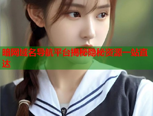暗网域名导航平台揭秘隐秘资源一站直达