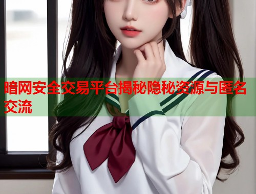 暗网安全交易平台揭秘隐秘资源与匿名交流