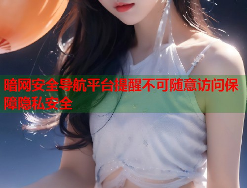 暗网安全导航平台提醒不可随意访问保障隐私安全