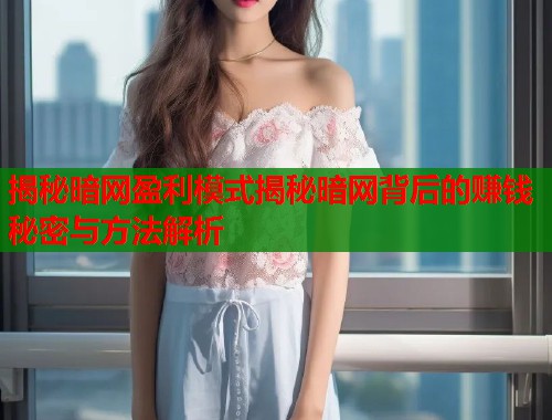 揭秘暗网盈利模式揭秘暗网背后的赚钱秘密与方法解析 揭秘暗网盈利模式揭秘暗网背后的赚钱秘密与方法解析