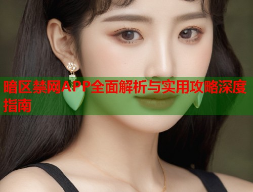 暗区禁网APP全面解析与实用攻略深度指南