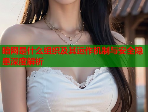 暗网是什么组织及其运作机制与安全隐患深度解析