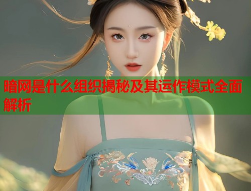 暗网是什么组织揭秘及其运作模式全面解析